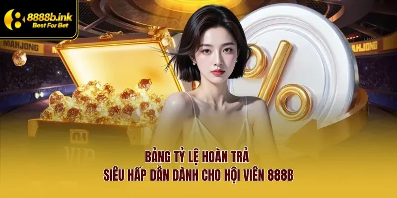 Bảng tỷ lệ hoàn trả siêu hấp dẫn dành cho hội viên 888B